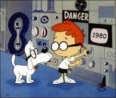 Mr Peabody is ready to show Sherman how to rock, 80's style. 